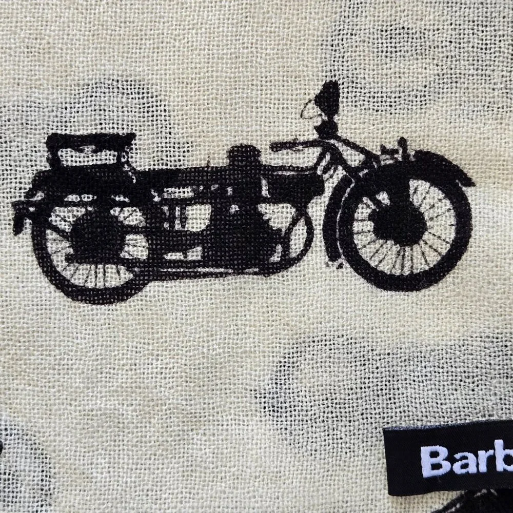 NWOT Barbour Lightweight Lambswool Woven Scarf Motorcycles